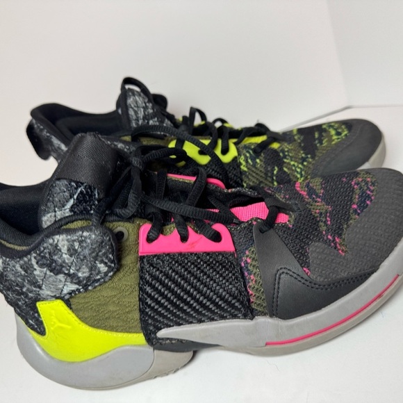 Nike Jordan Why Not Kids Athletic Shoes - Black, Pink, Green - Picture 3 of 8